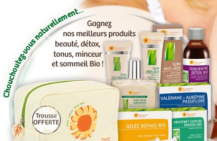 Compléments alimentaires, cosmétique bio et soins corporels bio à gagner avec le jeu concours Fleurance Nature