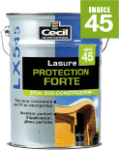 LX 545 est une lasure Protection Forte anti-UV, hydrofuge et microporeuse idéale l'éco-construction