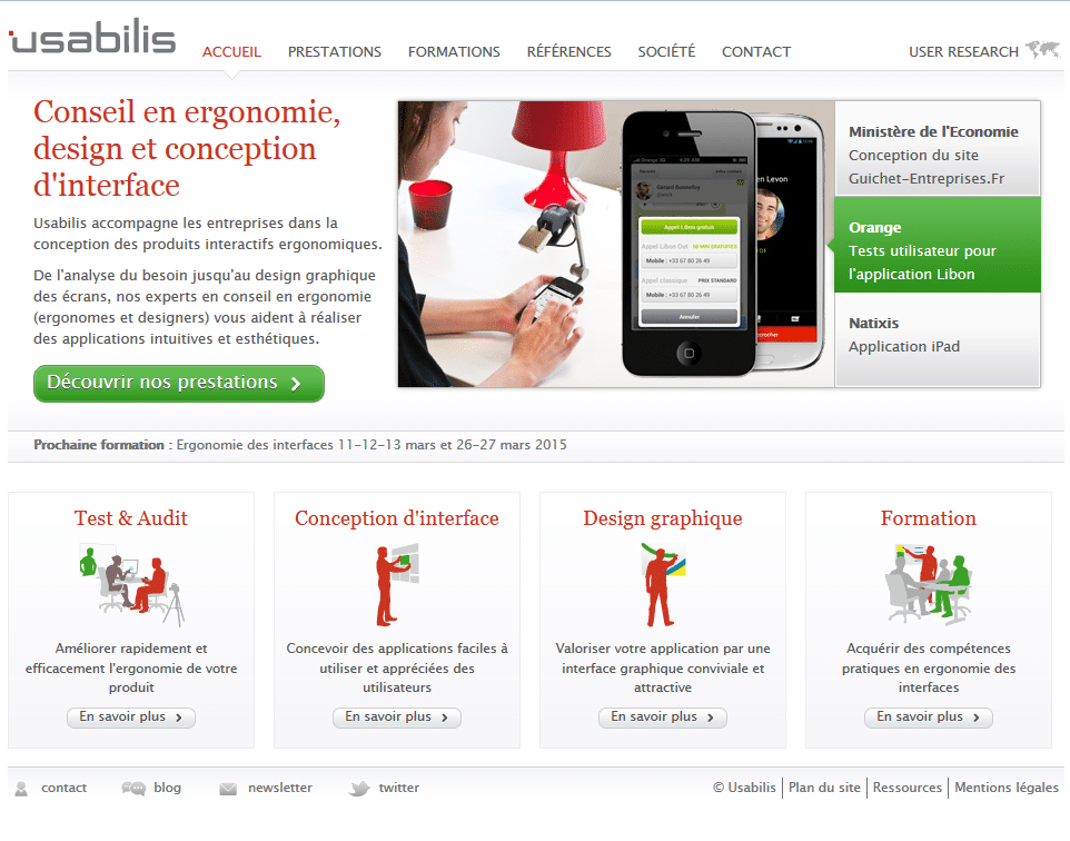 Usabilis : conseil en ergonomie et design d&rsquo;applications informatiques