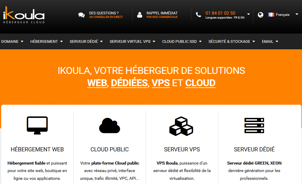 Focus sur les solutions d'hébergement web proposées par Ikoula.