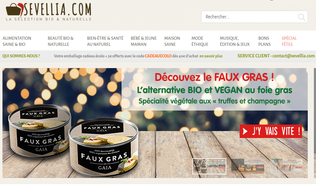 Sevellia : Magasin en ligne de produits bio et naturels