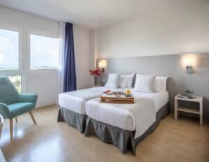 Chambre de l'Hotel 4* Augusta Vallés proche de Barceline