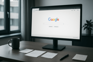 cr&eacute;er une page google